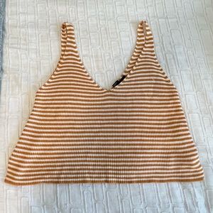Forever21 Striped Tank Crop Top